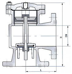 H142X液壓水位控制閥結(jié)構(gòu)示意圖 H142X液壓水位控制閥結(jié)構(gòu)示意圖